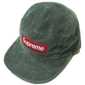 SUPREME シュプリーム 23AW アメリカ製 Corduroy Camp Cap コーデュロイキャンプキャップ ONE SIZE Grey WEEK9 Box Logo ボックスロゴ ジェットキャップ MADE IN USA 帽子【新古品】【中古】【SUPREME】