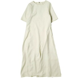 TO UNITED ARROWS トゥー ユナイテッドアローズ 日本製 P FLA MAXI ONE PIECE 二重織カルゼマキシワンピース 1583-699-0060 M Off White 半袖 ドレス トップス【中古】【TO UNITED ARROWS】