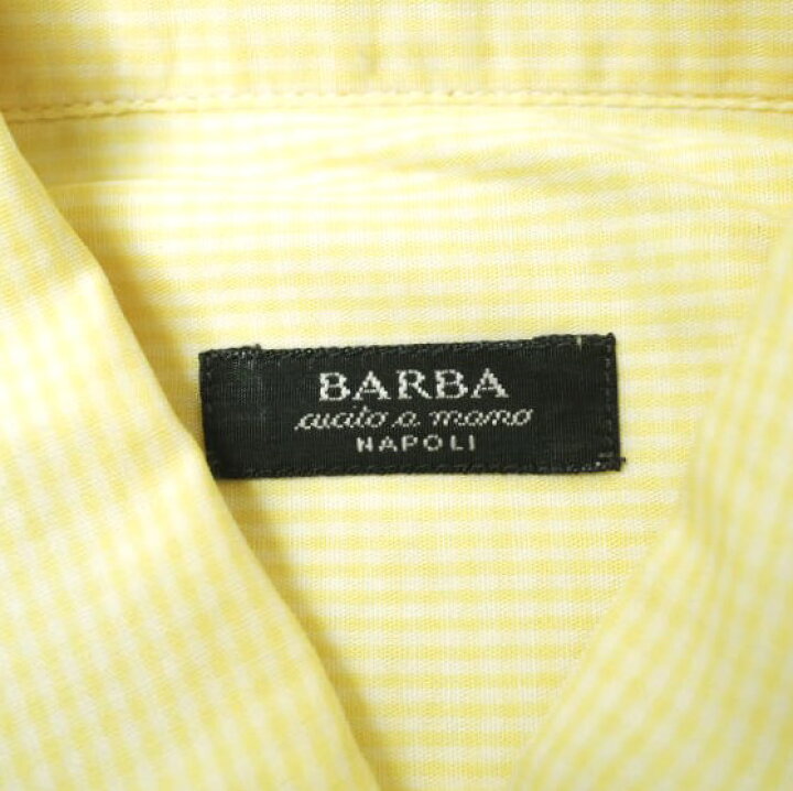 楽天市場】BARBA バルバ イタリア製 ギンガムチェックBDシャツ 23-11 