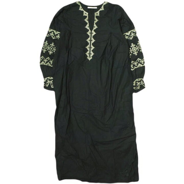 楽天市場】ne Quittez pas ヌキテパ POPLINE EMB LONG DRESS コットン  