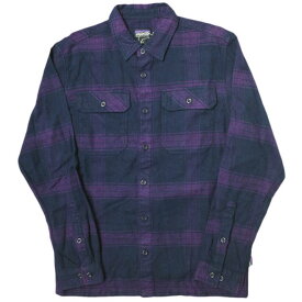 PATAGONIA パタゴニア 20AW M's Fjord Flannel Shirt メンズフィヨルドフランネルシャツ 53947 S Burlwood Purple(BUPU) 長袖 オーガニックコットン チェック トップス【新古品】【中古】【PATAGONIA】