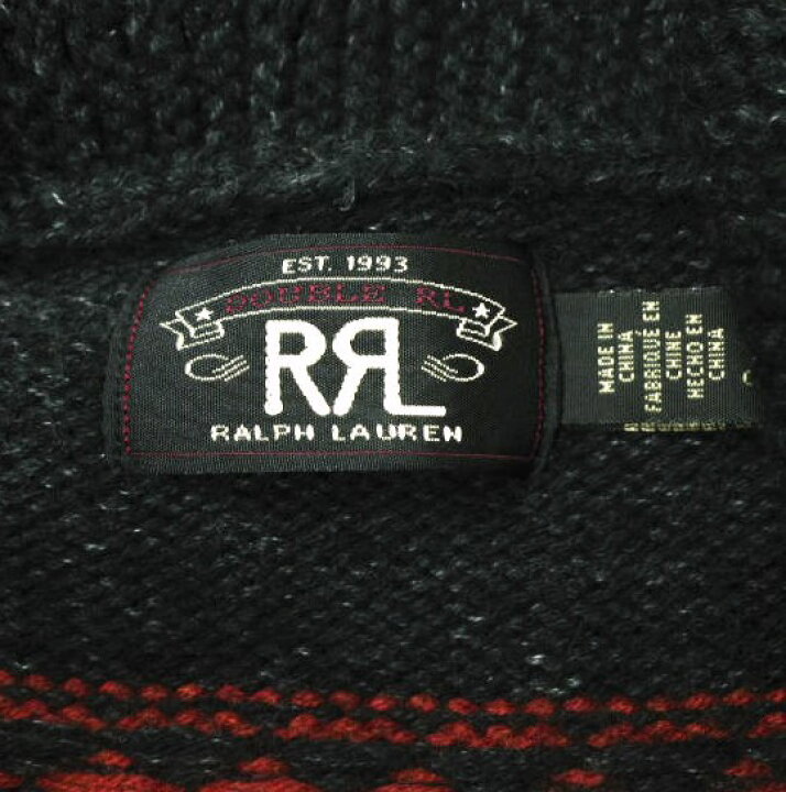 楽天市場】RRL ダブルアールエル Car Motif Cotton Wool Zip Cardigan 