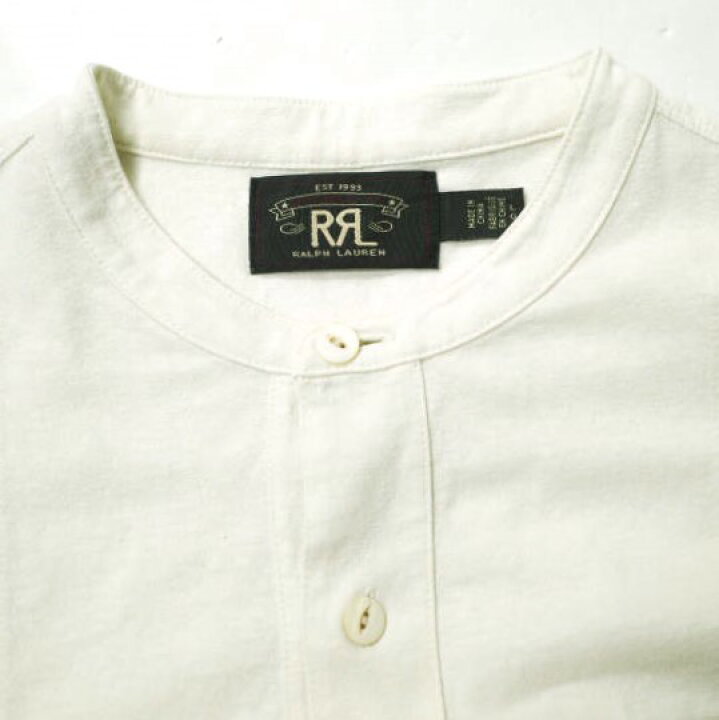 楽天市場】RRL ダブルアールエル L/S BAND COLLAR SHIRTS バンドカラー 