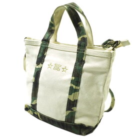 L.L.Bean エルエルビーン Shoulder Strap Tote Small キャンバス2WAYトートバッグ 282340 Natural/Camouflage 2トーン ショルダー 迷彩 カモフラージュ カバン【中古】【L.L.Bean】