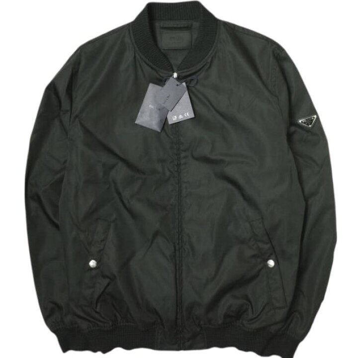 楽天市場】PRADA プラダ 22AW Re-Nylon PLATE LOGO BOMBER JACKET 三角 