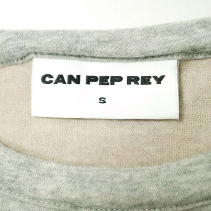 CAN PEP REY キャンペプレイ ポルトガル製 コットンウール クルーネックTシャツ CPR-02 S グレー 半袖 トップス 中古 CAN PEP REY USED SELECT SHOP Loop店