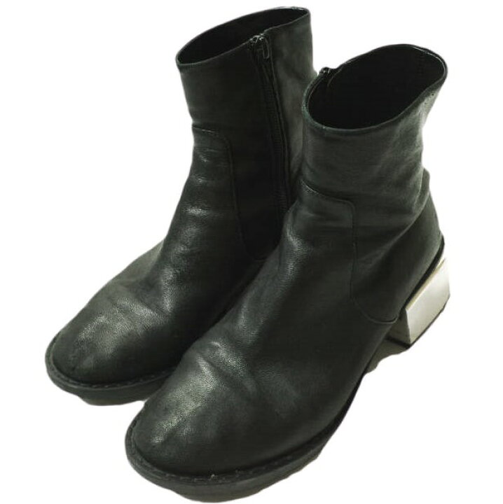 楽天市場】MM6 エムエムシックス イタリア製 METALIC HEEL BOOTS 