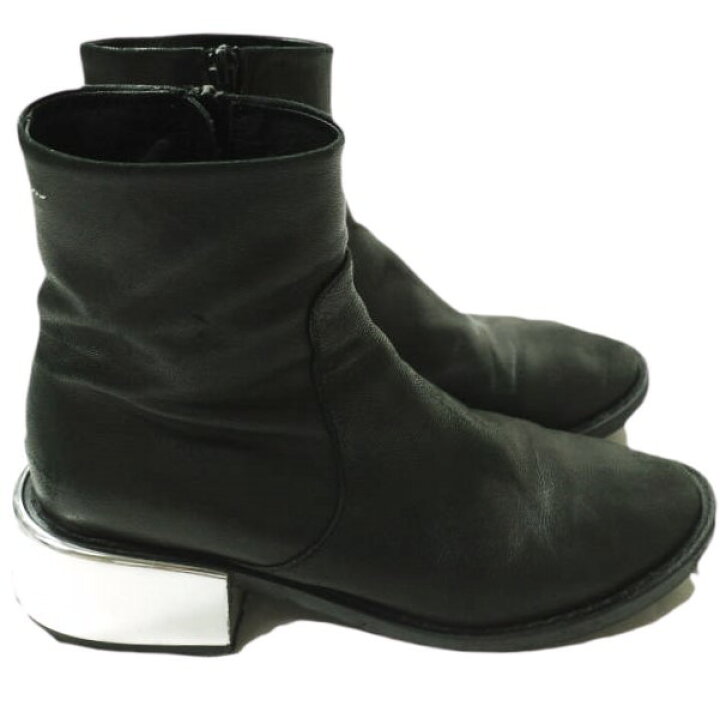 楽天市場】MM6 エムエムシックス イタリア製 METALIC HEEL BOOTS 