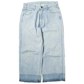 UNUSED アンユーズド 日本製 Cut Off 13oz Wide Denim カットオフワイドデニムパンツ UW0477 1 Light Indigo ジップフライ ジーンズ ボトムス【中古】【UNUSED】
