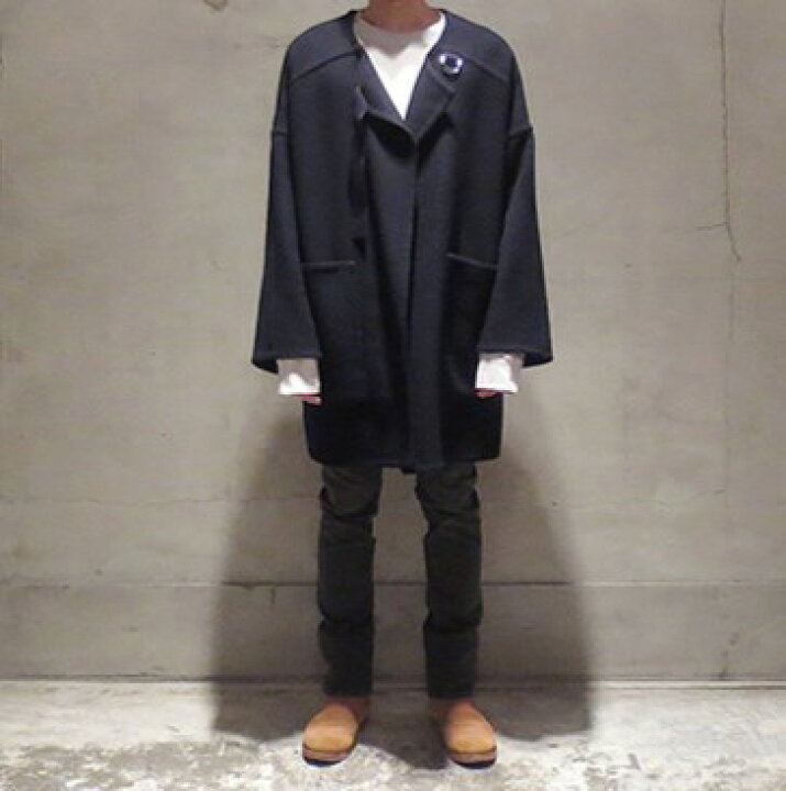 楽天市場】UNUSED アンユーズド 日本製 Collarless Coat BIGシルエット 