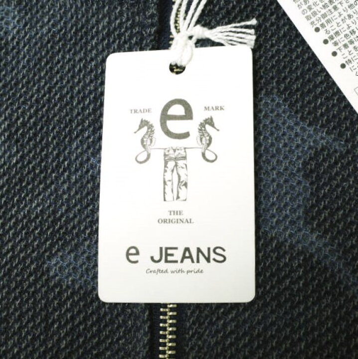 楽天市場】e JEANS イージーンズ 日本製 HONEYCOMB ZIP HOODIE 岡山 