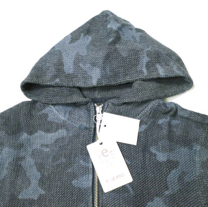 楽天市場】e JEANS イージーンズ 日本製 HONEYCOMB ZIP HOODIE 岡山 