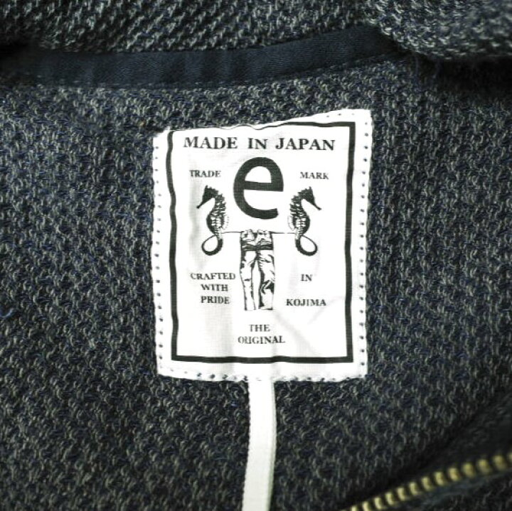 楽天市場】e JEANS イージーンズ 日本製 HONEYCOMB ZIP HOODIE 岡山 