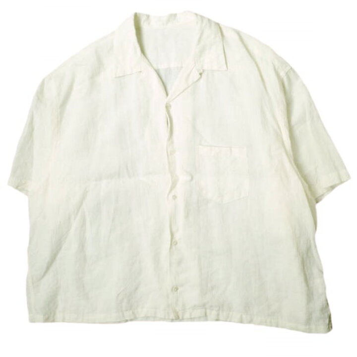 楽天市場】Sillage シラージ 日本製 Open Collar Shirt - Short Sleeve 