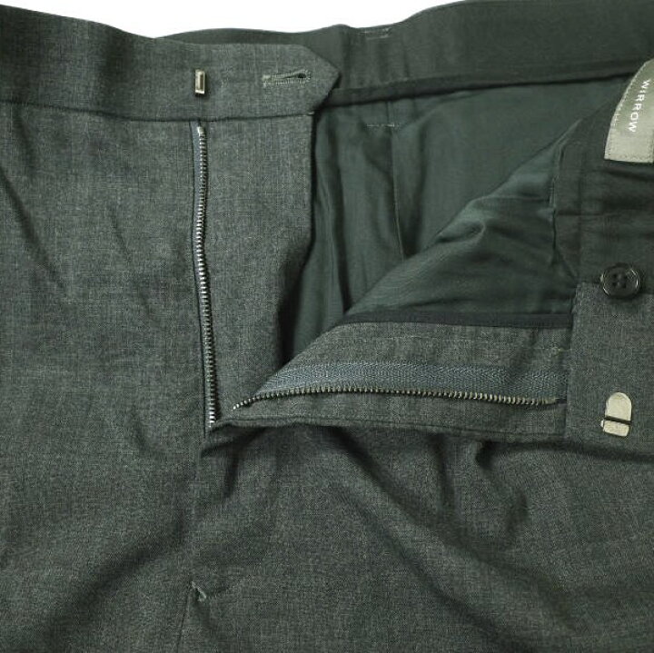 楽天市場】WIRROW ウィロウ 23SS 日本製 WOOL TROPICAL WIDE SLACKS 