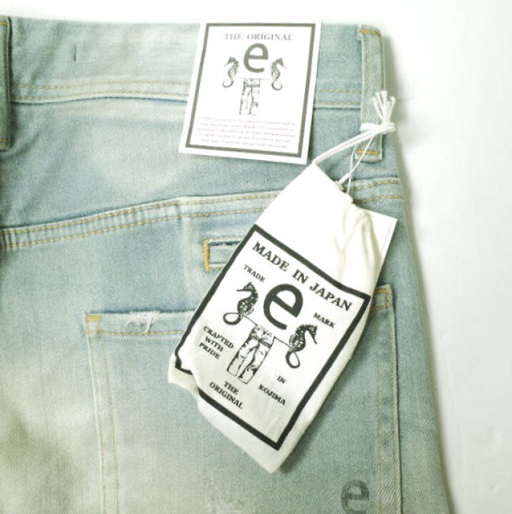 楽天市場】e JEANS イージーンズ 日本製 岡山児島 ダメージ＆汚れ加工 