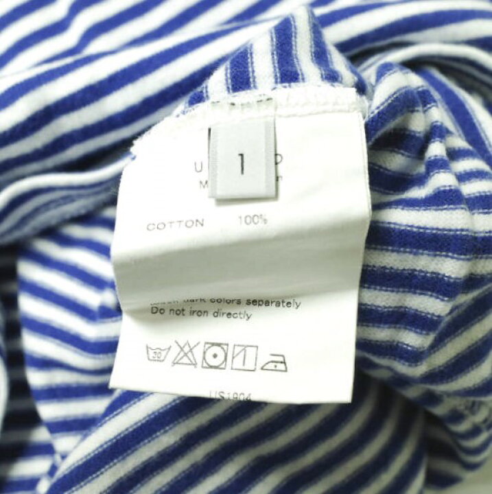 楽天市場】UNUSED アンユーズド 20AW 日本製 Panel Border Long Sleeve 