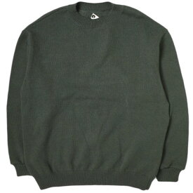 ISSUETHINGS イシューシングス 24AW 日本製 Type67 Knit with sticker ステッカー付き コットンクルーネックニット 24b/67-c-32-dgy 2 DEEP GRAY セーター プルオーバー トップス【新古品】【中古】【ISSUETHINGS】