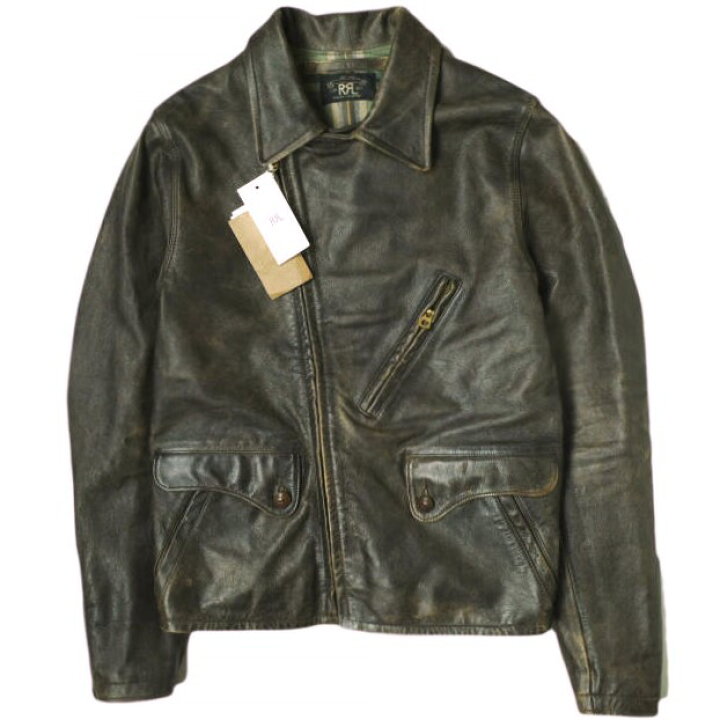 楽天市場】RRL ダブルアールエル Leather Moto Jacket カウレザー モト  