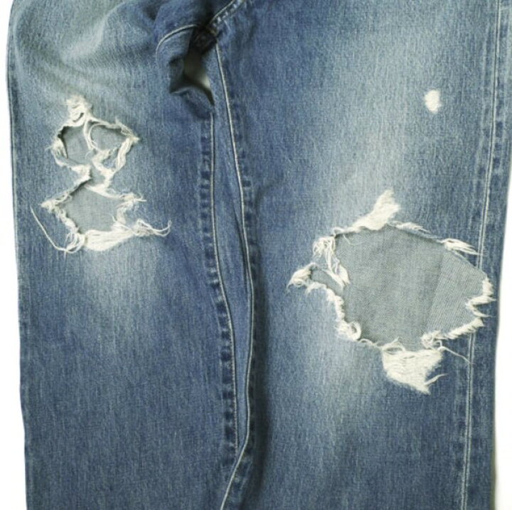 楽天市場】UNUSED アンユーズド 23SS 日本製 13oz Ripped Denim Pants 