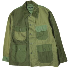 Engineered Garments x BEAMS PLUS エンジニアードガーメンツ ビームスプラス 別注 アメリカ製 Camp Jacket キャンプジャケット S Olive ミリタリー クレイジーパターン アウター【中古】【Engineered Garments × BEAMS PLUS】