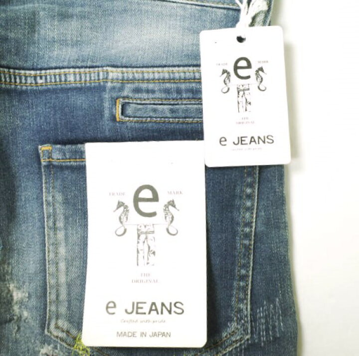 楽天市場】e JEANS イージーンズ 日本製 STRETCH SLIM 岡山児島 襤褸 