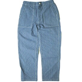 Engineered Garments WORKADAY エンジニアードガーメンツ ワーカデイ アメリカ製 Fatigue Pant - Worker Stripe Canvas ファティーグパンツ ストライプキャンバス S Blue ユーティリティー ベイカー ボトムス【中古】【Engineered Garments WORKADAY】