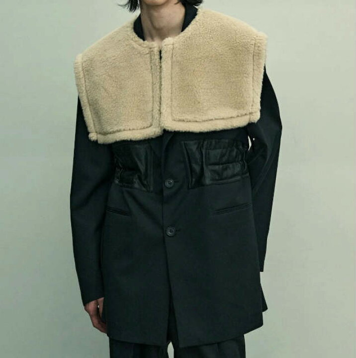 楽天市場】stein シュタイン 23AW 日本製 WOOL FUR EXTRA SHORT VEST 