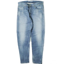 e JEANS イージーンズ 日本製 LOOSE TAPERED 岡山児島 ダメージ&ペイント加工 ルーズテーパードストレッチデニムパンツ 173210301 2 Light Blue ジップフライ ジーンズ ボトムス【新古品】【中古】【e JEANS】