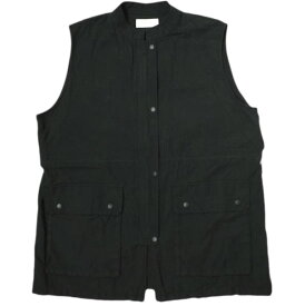 ADAM ET ROPE アダムエロペ 23SS サステナブル シャツベスト GAH03410 Free ブラック ジレ トップス【中古】【ADAM ET ROPE】