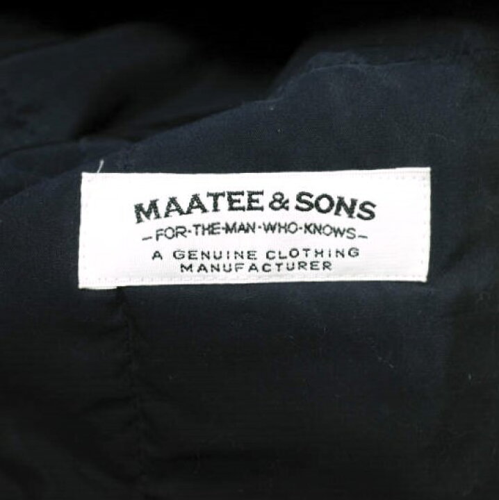 楽天市場】MAATEE＆SONS マーティーアンドサンズ 23AW 日本製 SILK