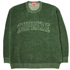 SUPREME シュプリーム 24SS Contrast Arc Sweater コントラストアークロゴセーター XXL Olive セーター Week5 アーチロゴ クルーネック ニット トップス【中古】【SUPREME】