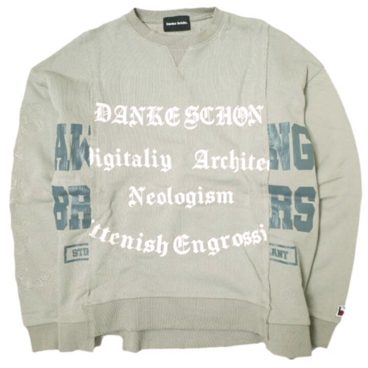 楽天市場】Danke Schon ダンケシェーン REMAKE SWEAT CREWNECK 裏毛 