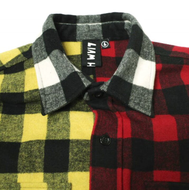 楽天市場】LIAM HODGES リアムホッジス 18AW PATCH WORK FLANNEL SHIRT 