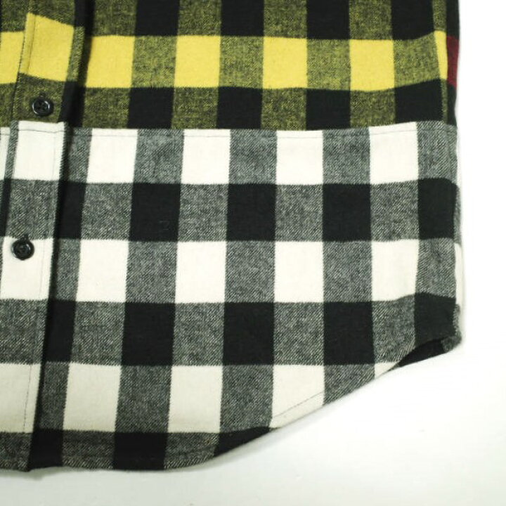 楽天市場】LIAM HODGES リアムホッジス 18AW PATCH WORK FLANNEL SHIRT 