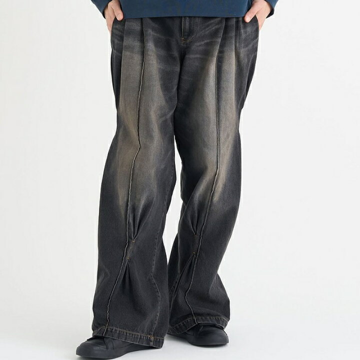 楽天市場】KHOKI コッキ 25SS 日本製 Pleat-design denim pants 