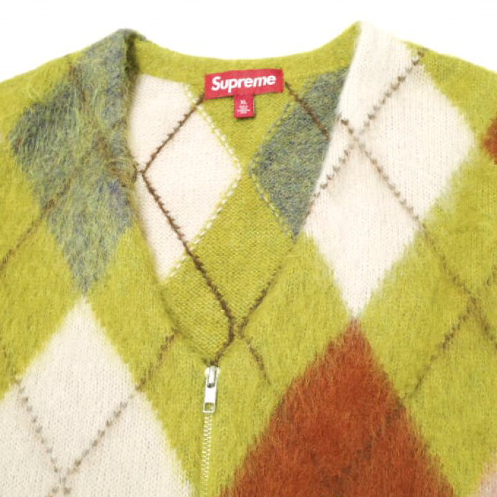 楽天市場】SUPREME シュプリーム 24SS BRUSHED ARGYLE ZIP UP VEST 