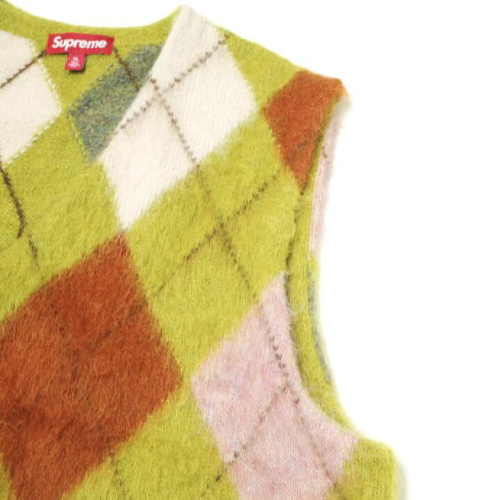 楽天市場】SUPREME シュプリーム 24SS BRUSHED ARGYLE ZIP UP VEST 