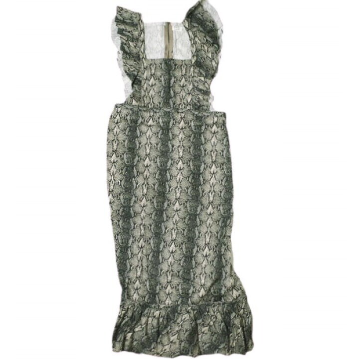楽天市場】RhodolirioN ロドリリオン 22SS 日本製 PYTHON FRILL APRON 