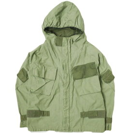 dahl'ia ダリア 日本製 バックサテン リメイクミリタリージャケット M OLIVE フーデッド ブルゾン アウター【中古】【dahl'ia】