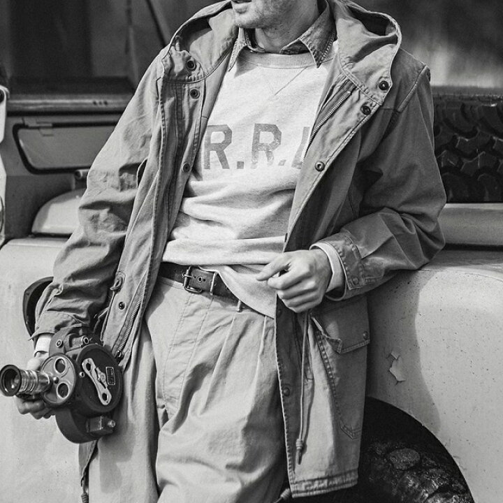 楽天市場】RRL ダブルアールエル 24AW レザーヨークサティーンパーカー 