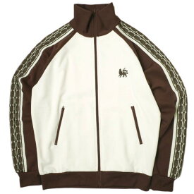 SASQUATCHfabrix. サスクワァッチファブリックス 24AW 日本製 LACE TAPE TRACK JACKET レーステープトラックジャケット 24AW-CSS-001 M BROWN/WHITE ジャージー アウター【新古品】【中古】【SASQUATCHfabrix.】