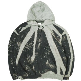 SASQUATCHfabrix. サスクワァッチファブリックス 24AW 日本製 DESTROY HOODIE ハイパーブリーチ ダメージ加工スウェットプルオーバーパーカー 24AW-CSP-002 L BLACK 裏起毛 トップス【新古品】【中古】【SASQUATCHfabrix.】