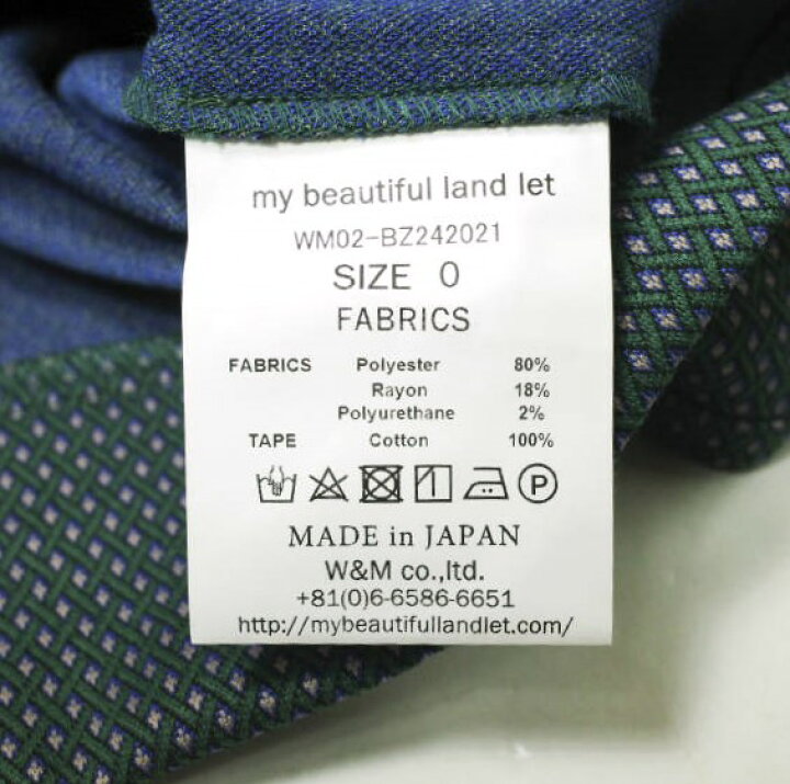 楽天市場】my beautiful landlet マイビューティフルランドレット 24AW 