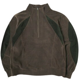 OL (OUTLIERS) オーエル 24AW 日本製 SWITCHING FLEECE HALF ZIP L/S スウィッチングフリースハーフジップロングスリーブ OL-CT10 2 BROWN JieDa ジエダ アウター【新古品】【中古】【OL (OUTLIERS) 】