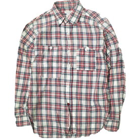 Engineered Garments エンジニアードガーメンツ アメリカ製 Work Shirt - Madras Plaid マドラスチェックワークシャツ XS White/Navy/Red 長袖 トップス【中古】【Engineered Garments】