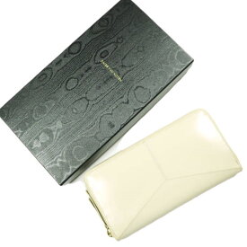 DRIES VAN NOTEN ドリスヴァンノッテン BW25/111 QU.982 W.L.WALLET 定番型 レザーロングウォレット 191-12102-982-002 ECRU 長財布【新古品】【中古】【DRIES VAN NOTEN】