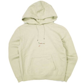 SAINT LAURENT PARIS サンローランパリ 22SS フランス製 Ribbed Goosh Hooded Sweatshirt スモールロゴ スウェットプルオーバーパーカー 54TE 689399 Y36QQ 9760 XS BEIGE トレーナー 裏起毛 トップス【中古】【SAINT LAURENT PARIS】