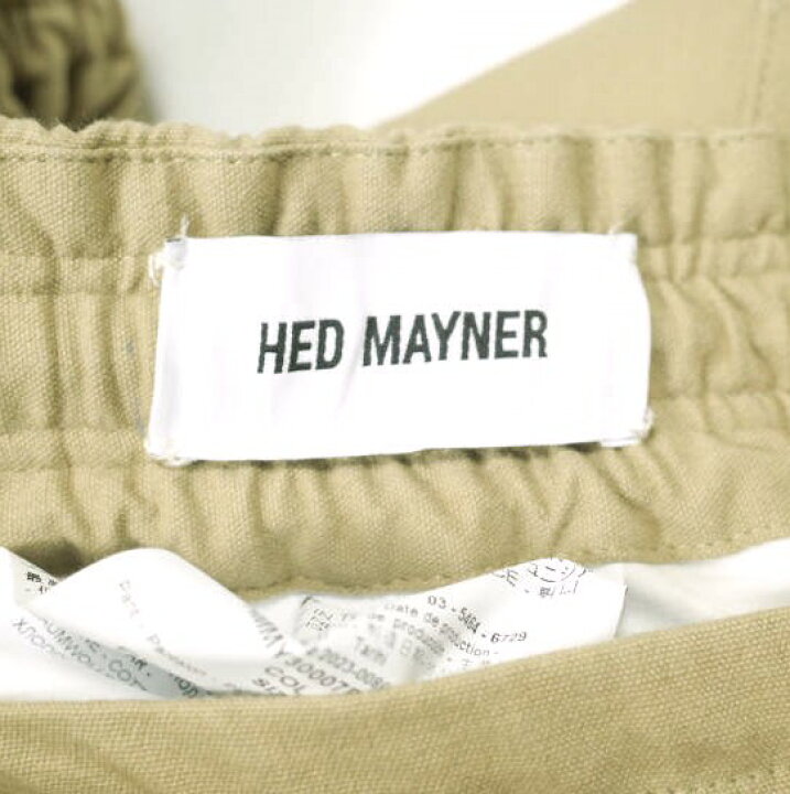 楽天市場】HED MAYNER ヘドメイナー 24SS COMPACT COTTON WIDE PANTS 