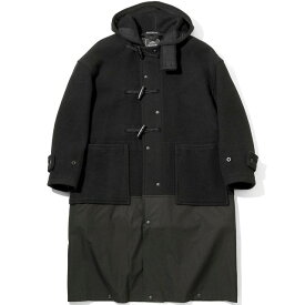 Engineered Garments x Gloverall エンジニアードガーメンツ グローバーオール 22AW 別注 イギリス製 Monty – Retractable モンティ メルトンウールダッフルコート S BLACK 定価176,000円 アウター【新古品】【中古】【Engineered Garments × Gloverall】